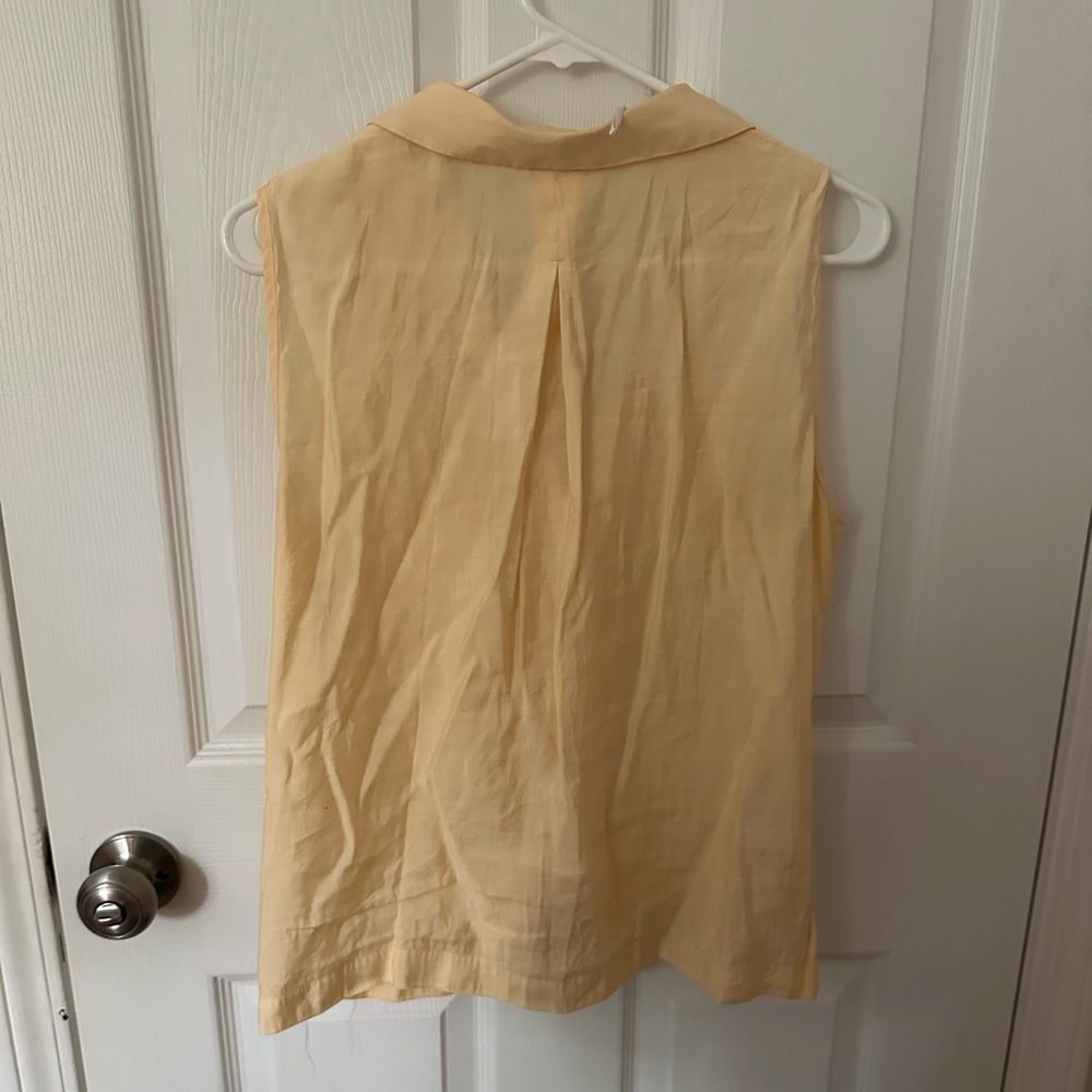 MANGO Yellow button down tank - Picture 2 of 4